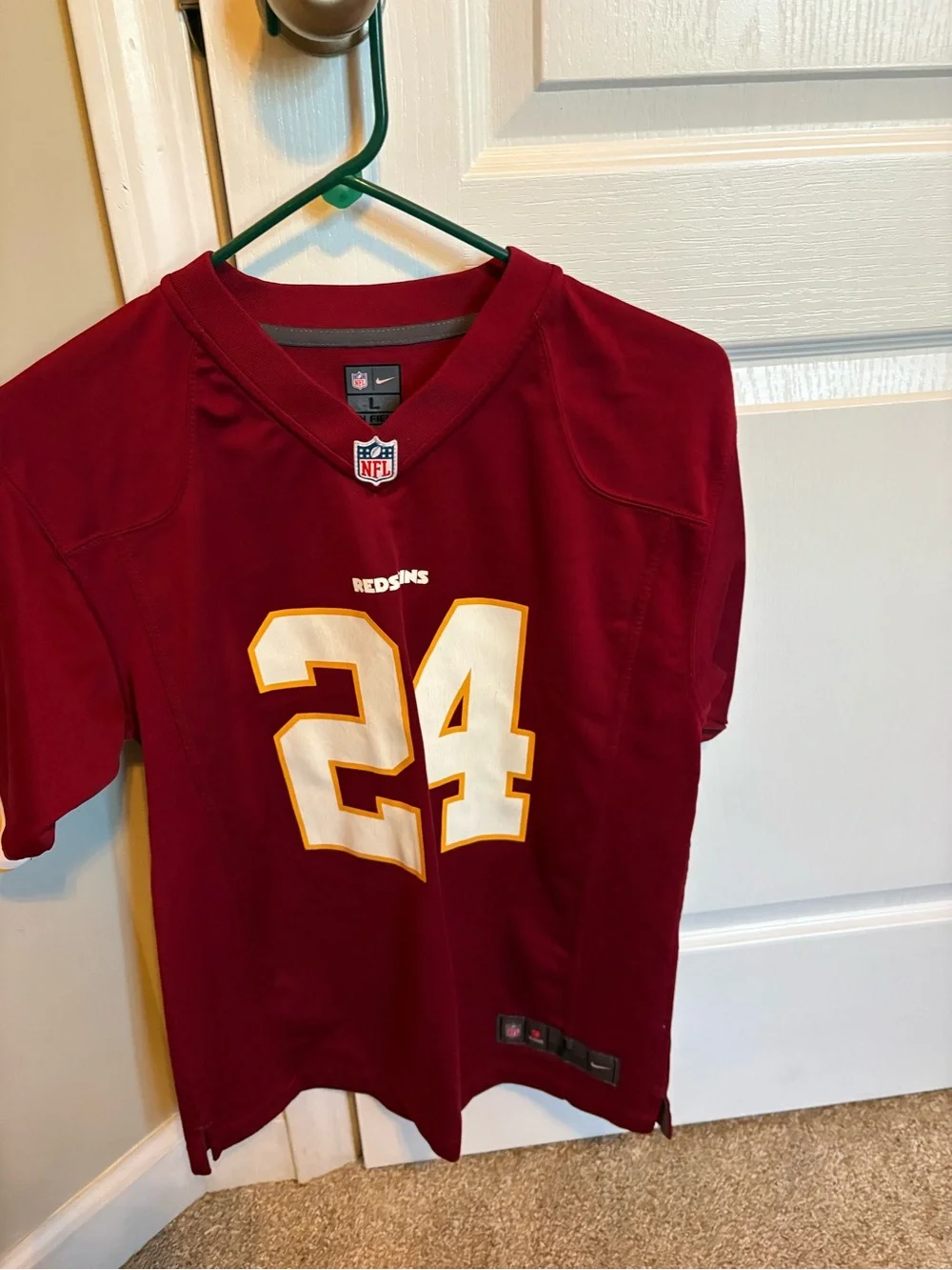 Nike Kids Burgundy #24 Washington Football Jersey